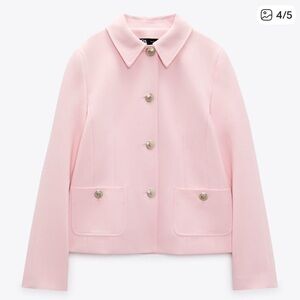 Chic Pink Button-Up Jacket